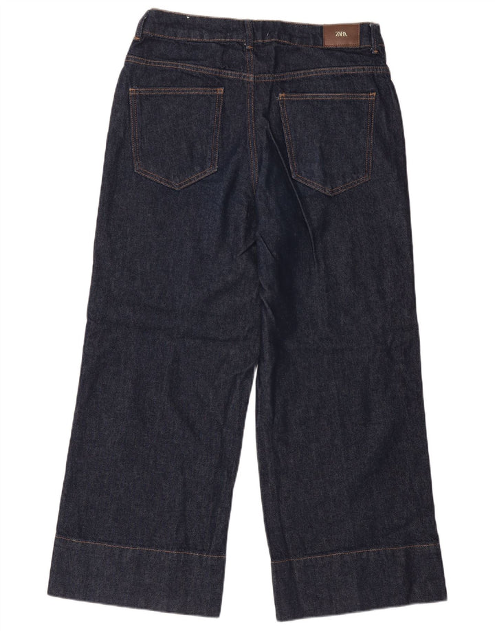 Zara Womens Loose Jeans EU 40 Medium W30 L27 Navy Blue Cotton