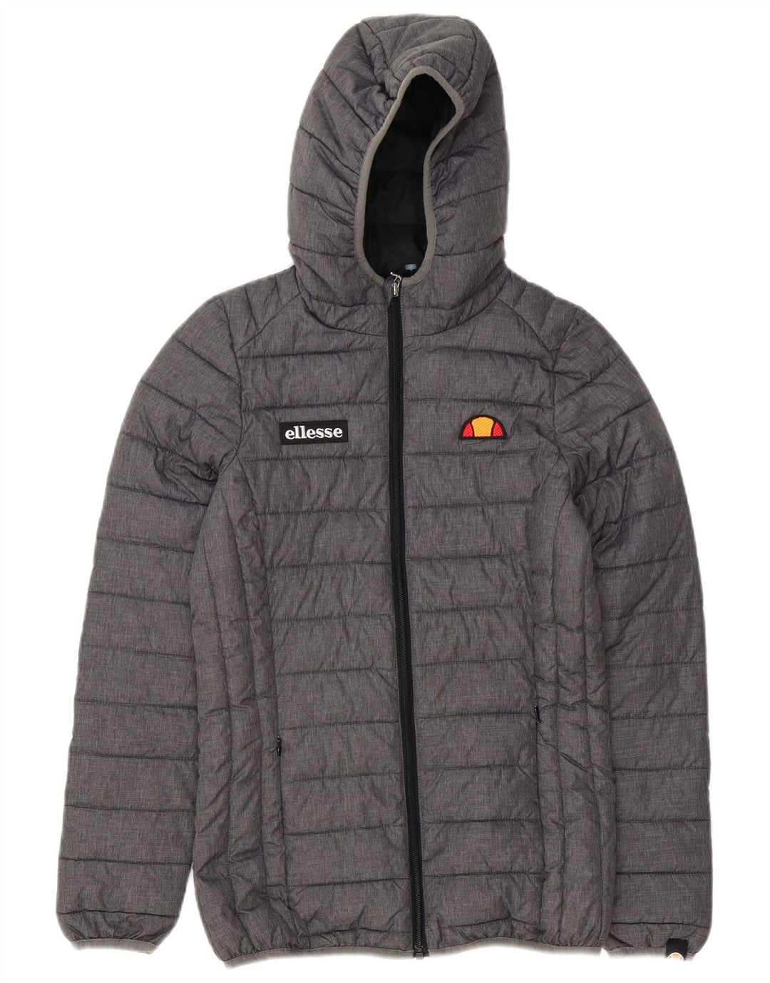 Ellesse Dame Hætte Polstret Jakke UK 6 XS Grå Polyester