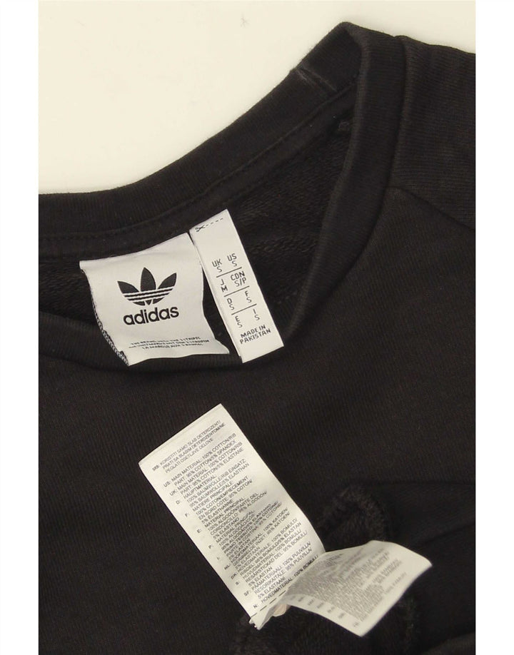 Adidas Sweatshirt til mænd, lille sort bomuld