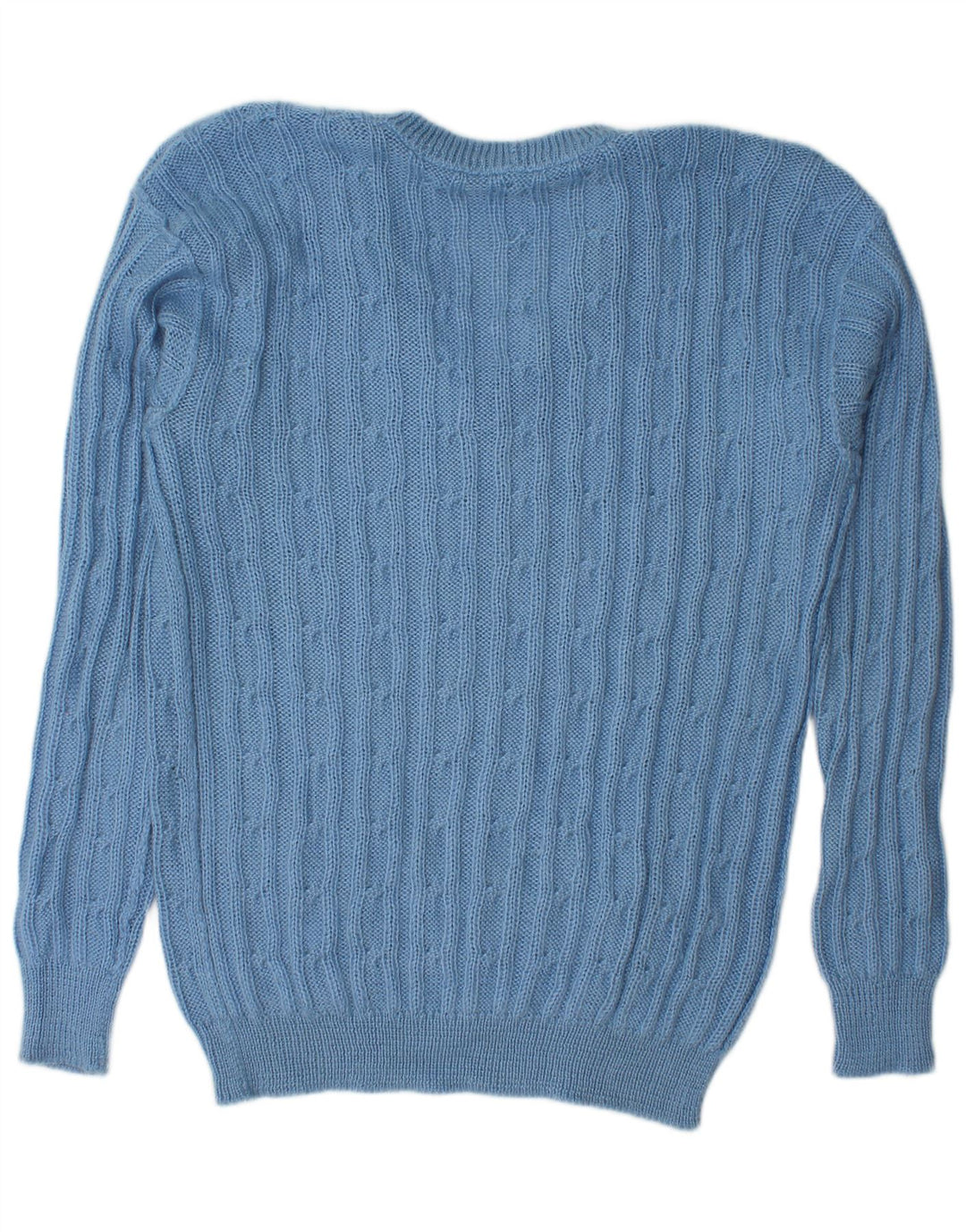 Vintage Mens V-Neck Jumper Sweater XL Blue