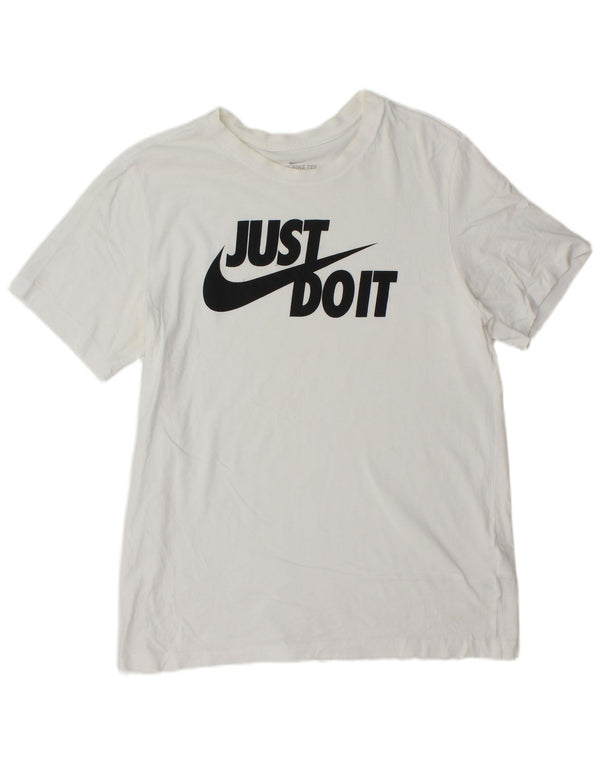 Nike Mens Graphic T-Shirt Top Large White Cotton