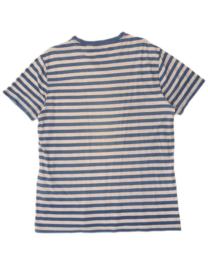 Levi's Herren T-Shirt Top XL blau gestreift aus Baumwolle