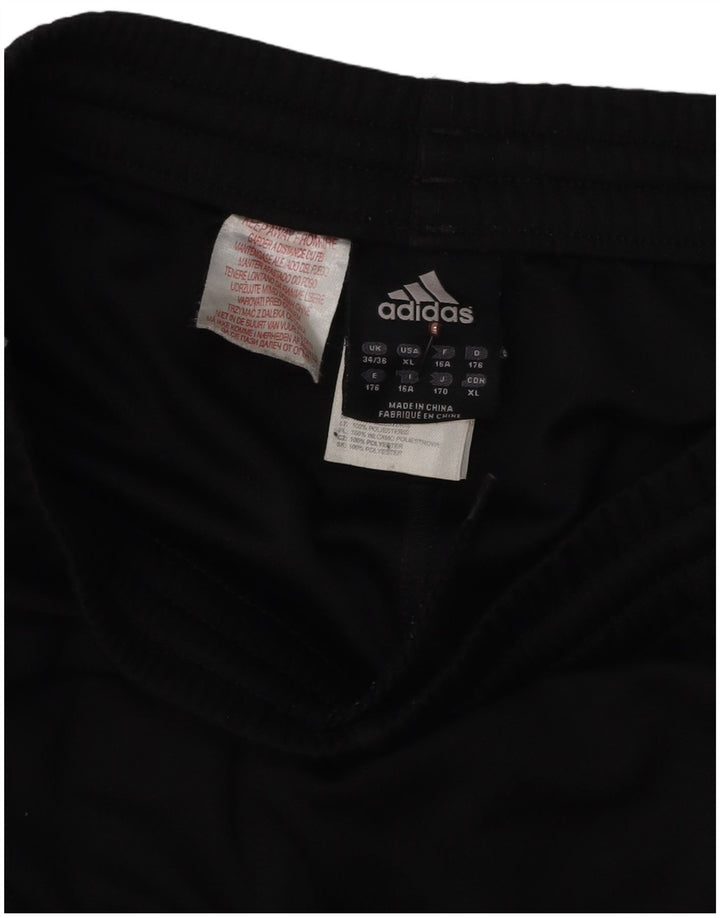 Adidas Boys Tracksuit Trousers 15-16 Years  Black Colourblock Polyester