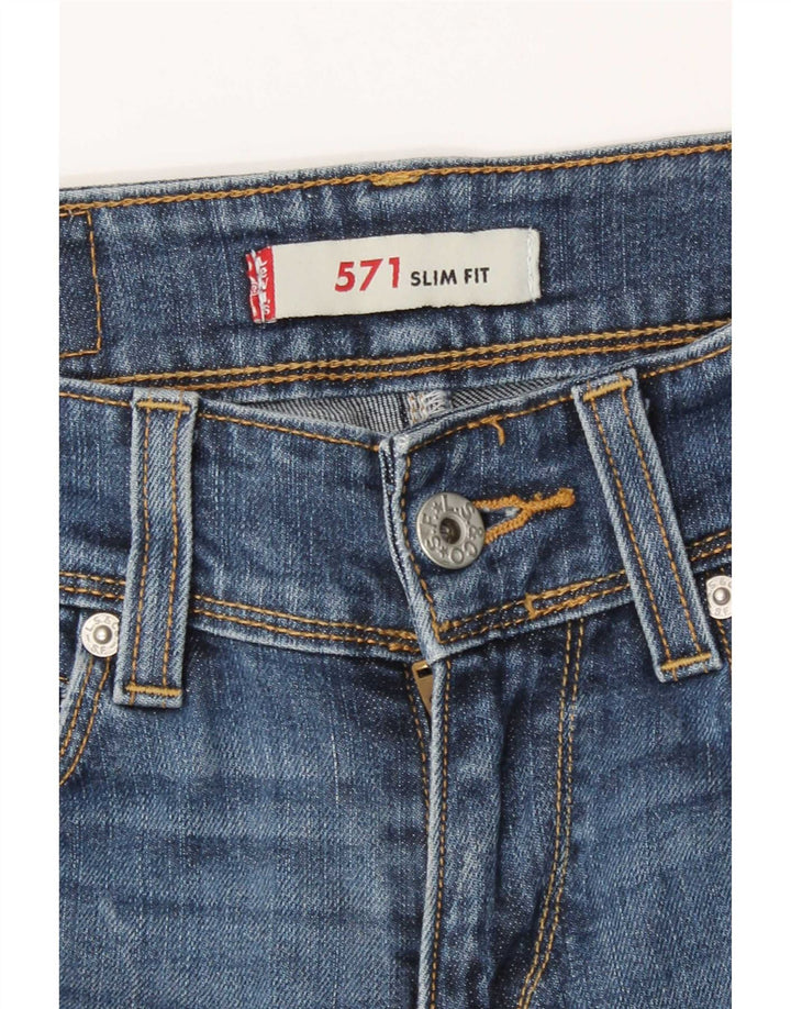 Levi's Jean Slim 571 Femme W27 L34 Bleu Coton