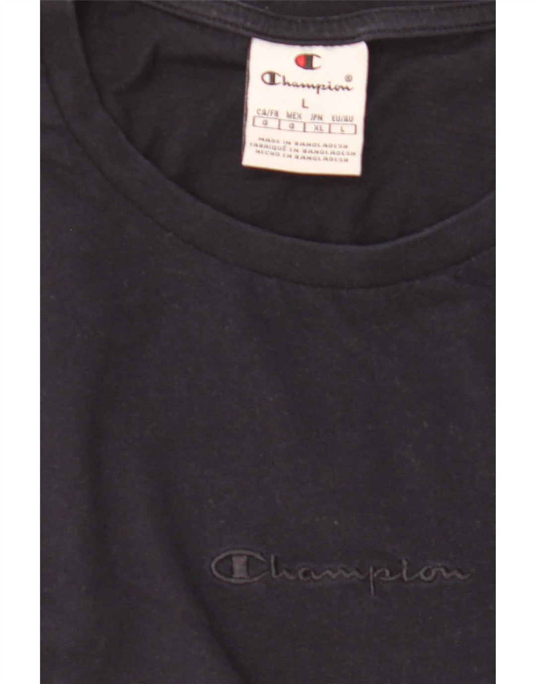Champion Womens T-Shirt Top UK 16 Large Navy Blue