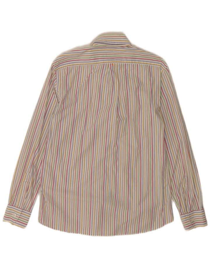 Harmont & Blaine Mens Shirt Medium Multicoloured Striped Cotton