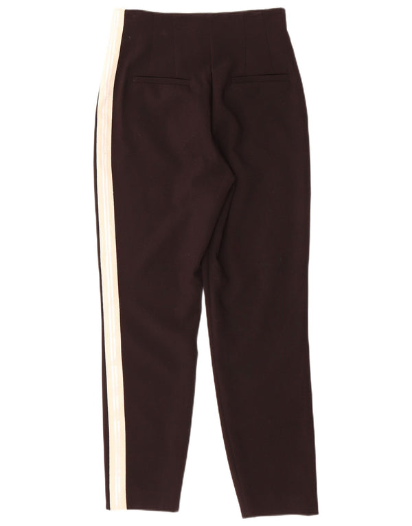 MINT VELVET Pantalones informales para mujer UK 6 XS W26 L26 Bloque de color negro