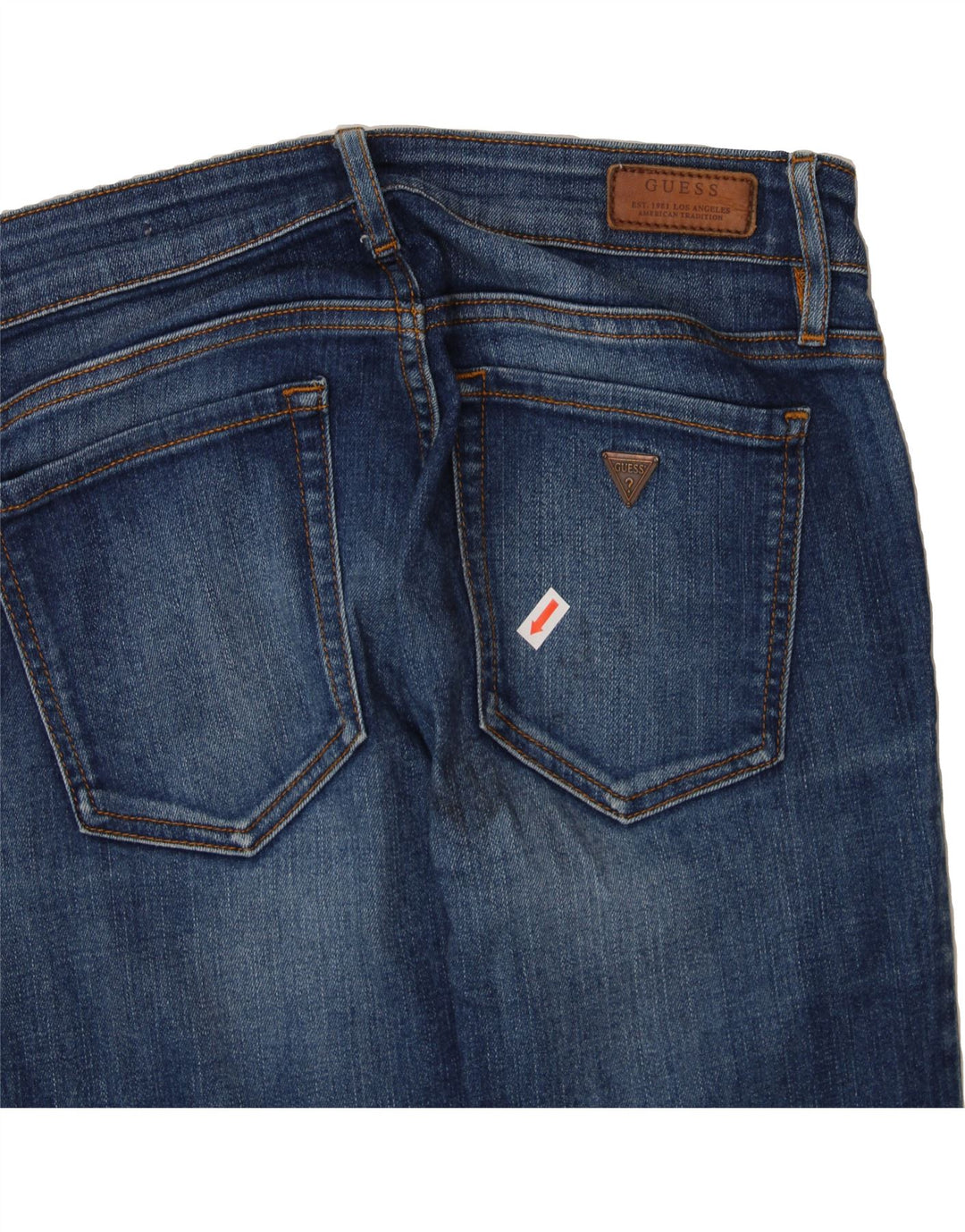 GUESS Womens Skinny Jeans W27 L30 Blue Vintage Guess and Second-Hand Guess from Messina Hembry 