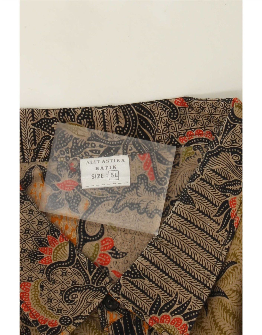 Alit Astika Chemise à manches courtes à motif abstrait pour homme 5XL Multicolore