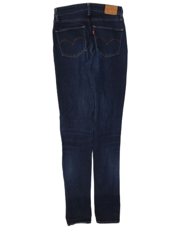 Женские джинсы скинни Levi's 721 с высокой посадкой W27 L32 Темно-синие, хлопок