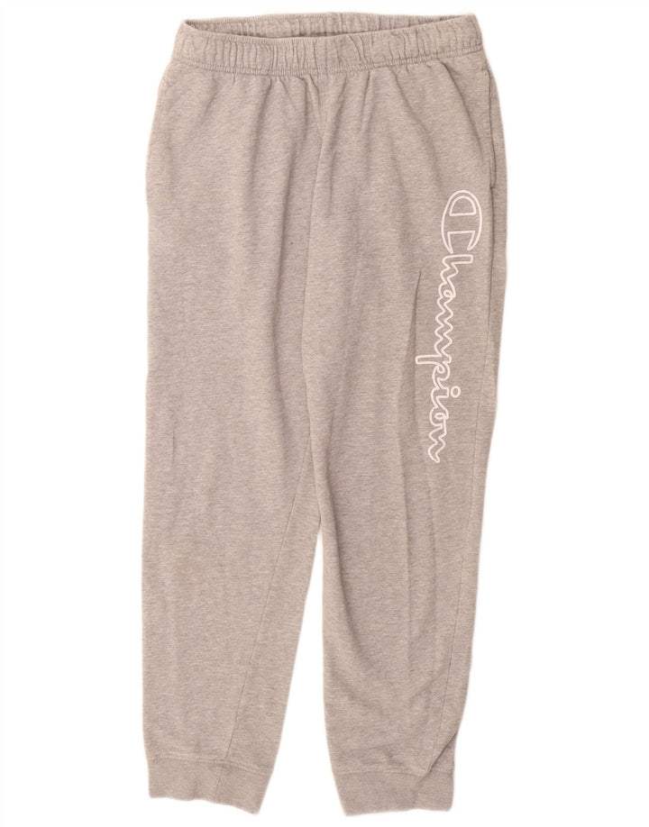 CHAMPION  Graphic Tracksuit Trousers Joggers Large  Grey