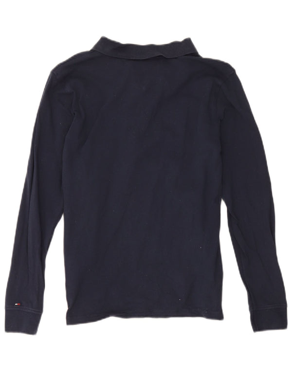 Polo a maniche lunghe grafica da bambino Tommy Hilfiger 11-12 anni blu navy