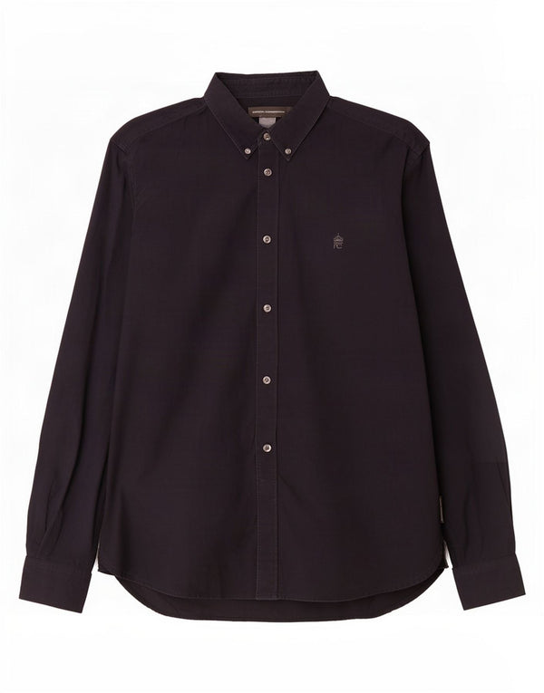 French Connection Chemise Homme Large Bleu Marine Coton
