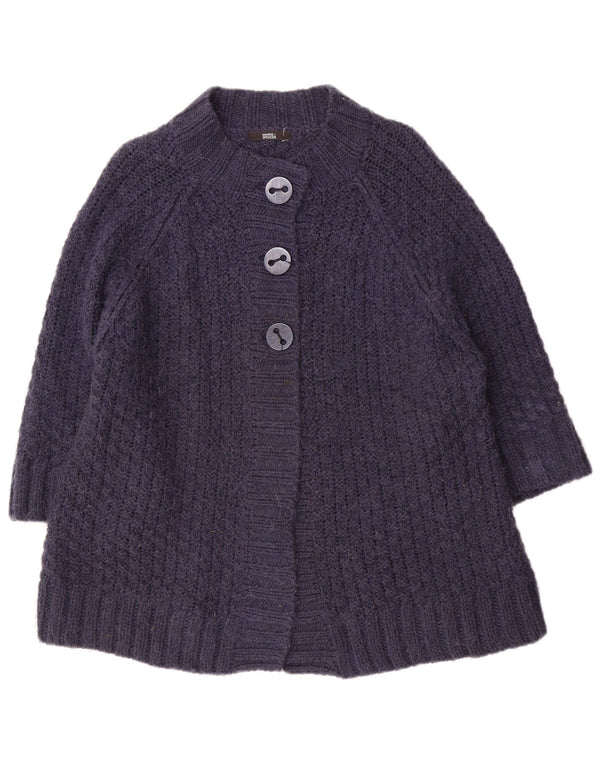 Marks & Spencer Damen Strickjacke mit 3/4-Ärmeln, UK 22 3XL, Marineblau
