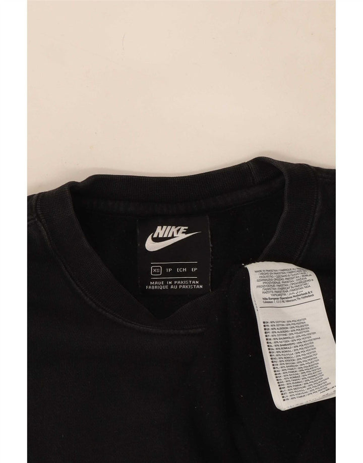 Nike Mens Sweatshirt Jumper XS Black Cotton