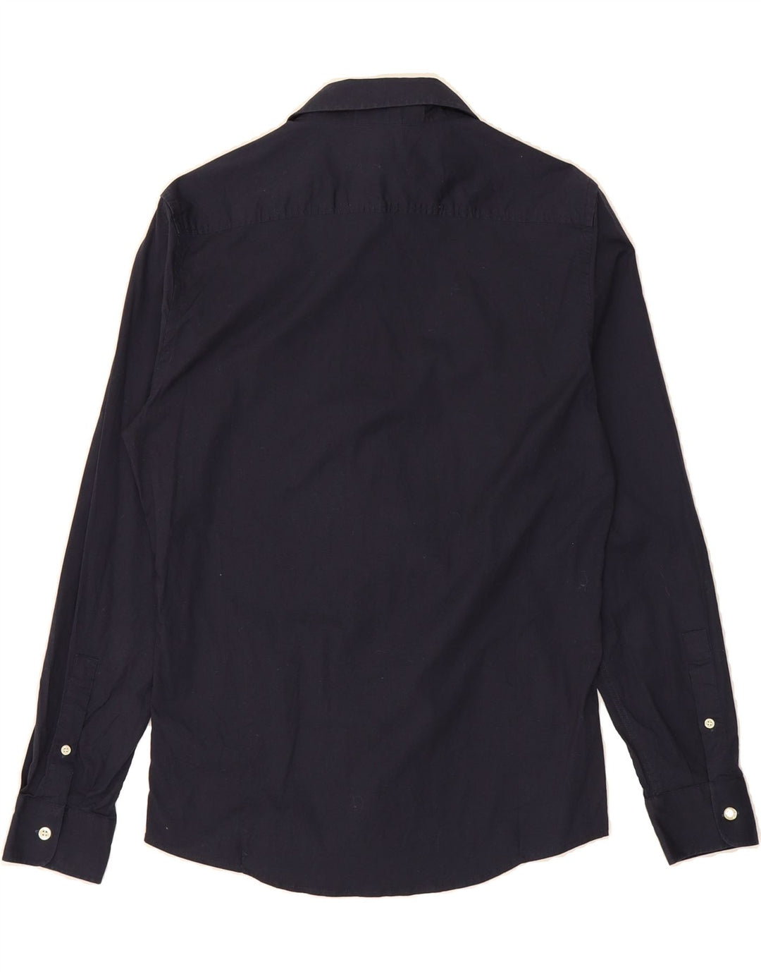 JUST CAVALLI Mens Shirt IT 46 Small Navy Blue Cotton Vintage Just Cavalli and Second-Hand Just Cavalli from Messina Hembry 