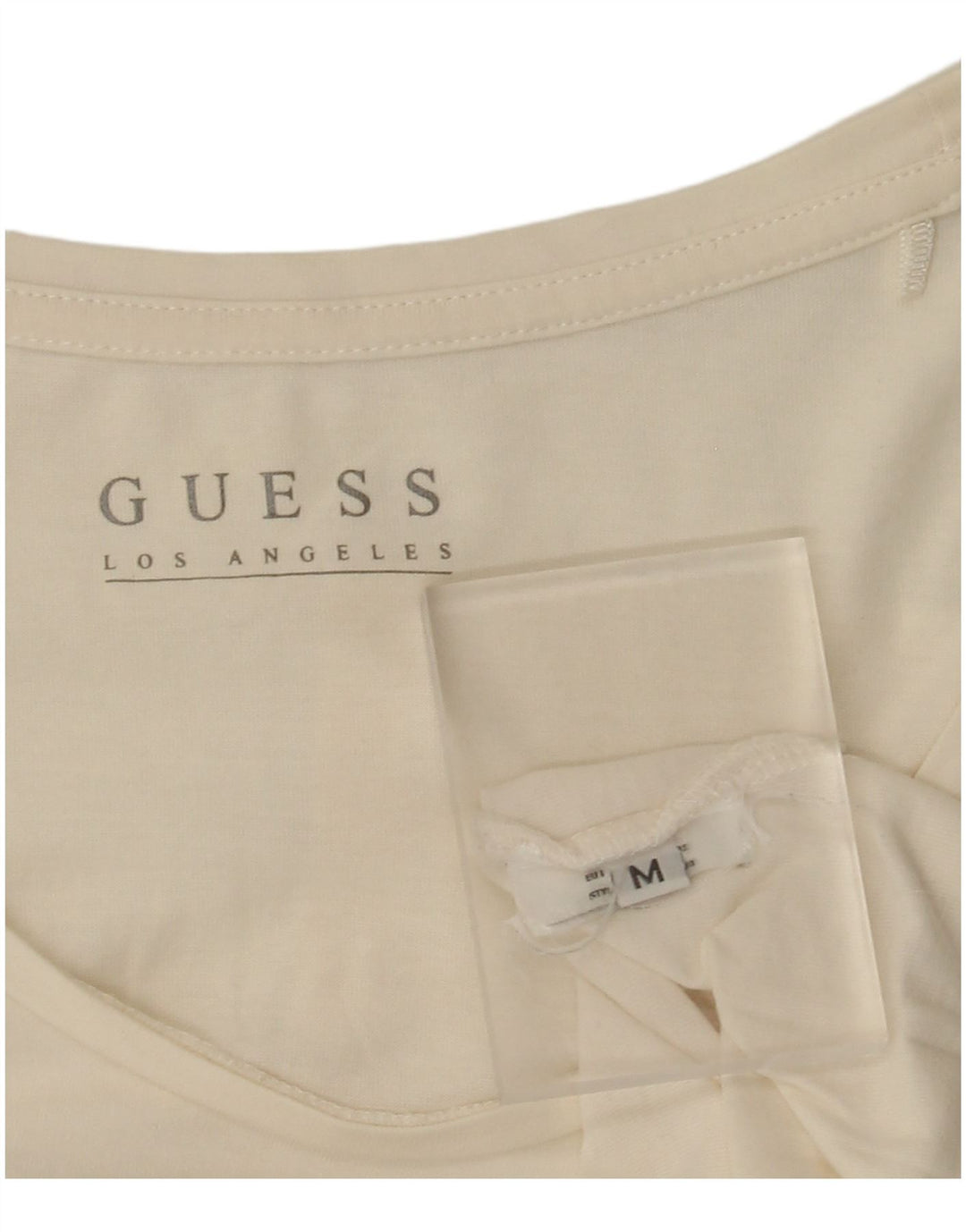 Guess Damen Graphic Top Langarm UK 12 Medium Off White