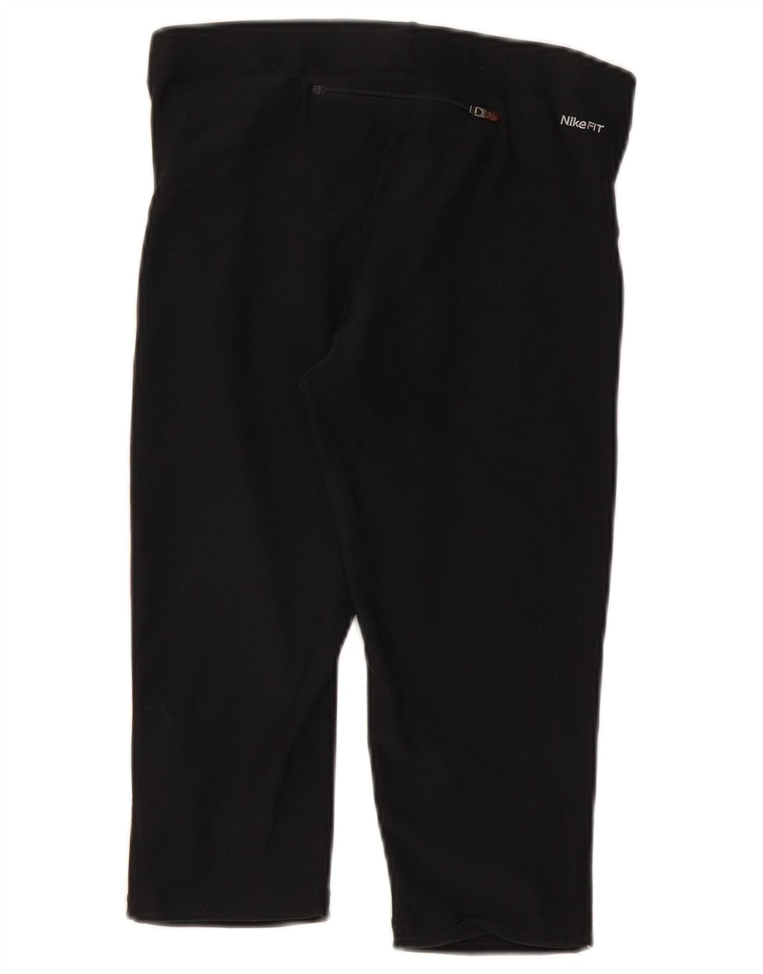 Nike Dame Capri Leggings UK 10/12 Medium Black Polyester