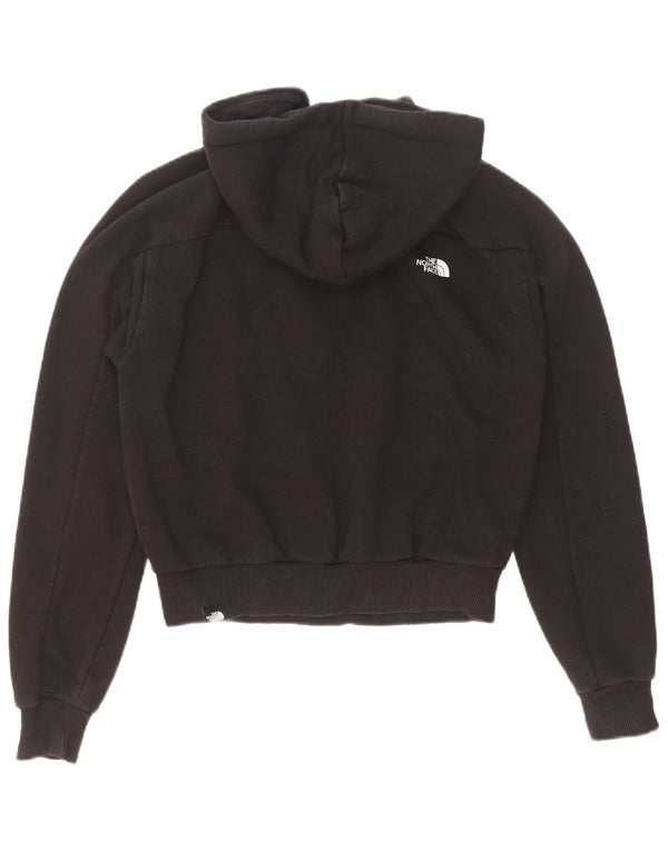 The North Face Jersey con capucha y cuello con cremallera para mujer UK 10 Small Black Cotton