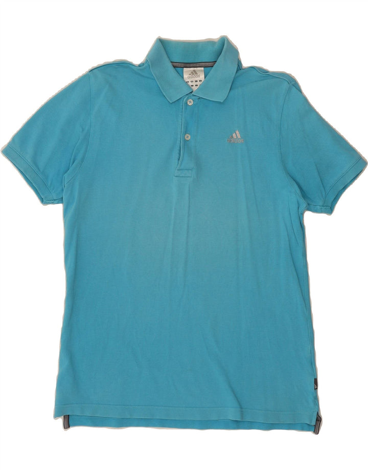 ADIDAS Mens Polo Shirt Medium Blue Cotton Vintage Adidas and Second-Hand Adidas from Messina Hembry 