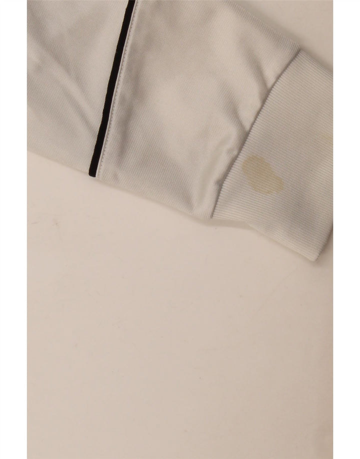 Adidas Herren Trainingsanzug Top Jacke UK 36/38 Small Weiß Polyester
