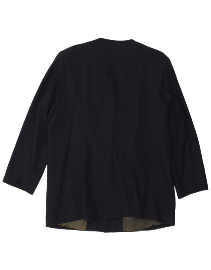 Personal Choice Womens 3 Button Blazer Jacket UK 18 XL  Navy Blue Wool