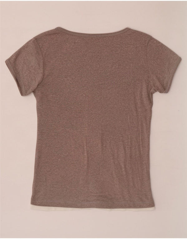 T-shirt da donna Champion Top UK 14 Large Grigio Colourblock