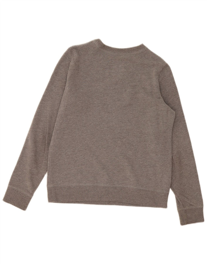 Hollister Mens Graphic Sweatshirt Jumper Small Grey Cotton