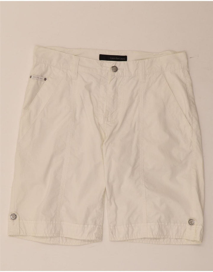 Pantaloni scurți chino pentru bărbați Calvin Klein W32 Medium White