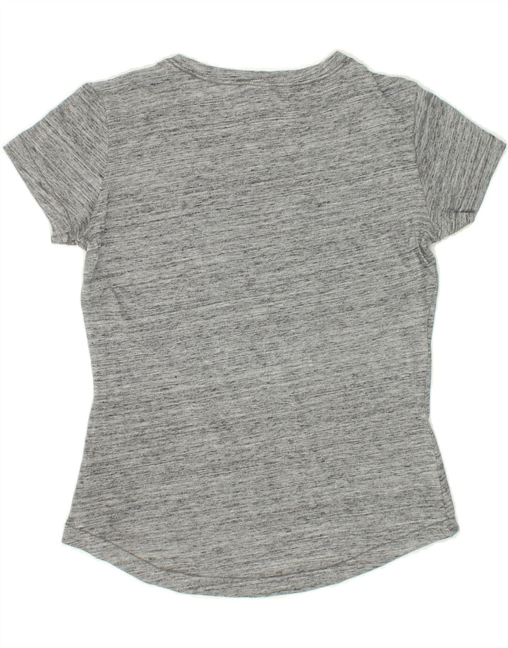 CHAMPION Womens Graphic T-Shirt Top UK 12 Medium Grey Flecked Vintage Champion and Second-Hand Champion from Messina Hembry 