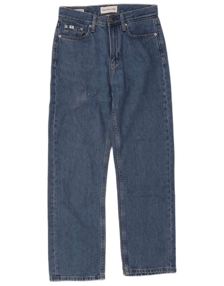 CALVIN KLEIN Womens Straight Jeans W26 L27 Blue