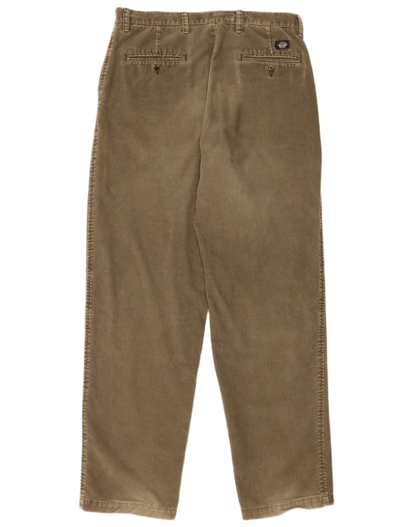 Dockers Mens Tapered Corduroy Trousers W34 L34 Khaki Cotton