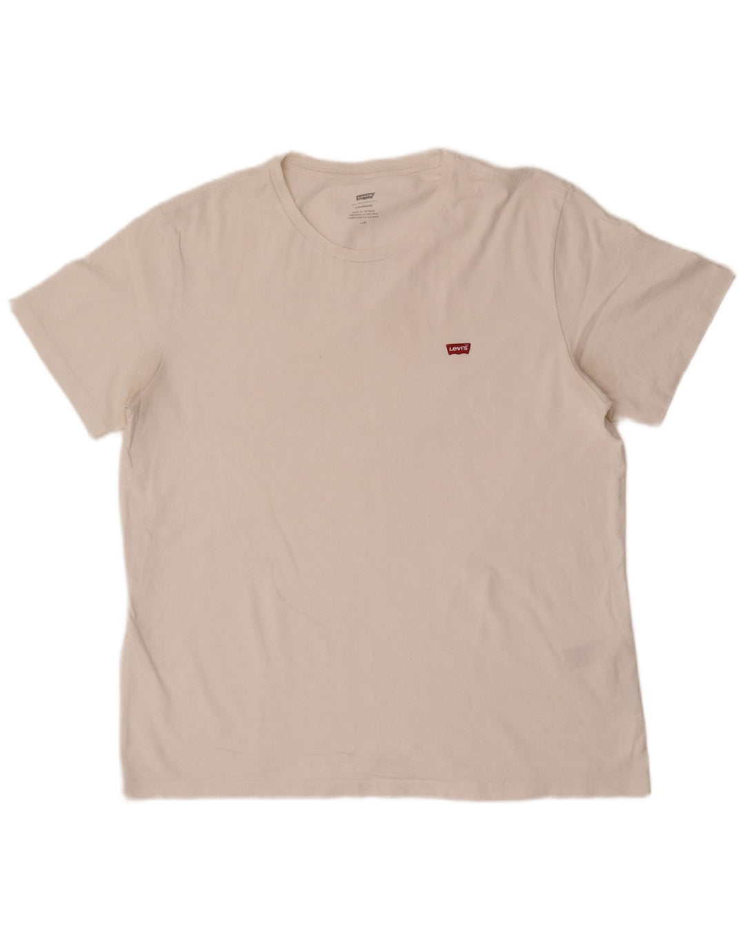 Levi's Mens Standard T-Shirt Top Large White Cotton