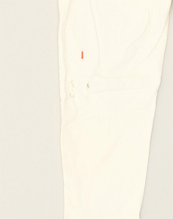 MICHAEL KORS Womens Skinny Chino Trousers US 2 XS W28 L29 White Cotton | Vintage Michael Kors | Thrift | Second-Hand Michael Kors | Used Clothing | Messina Hembry 