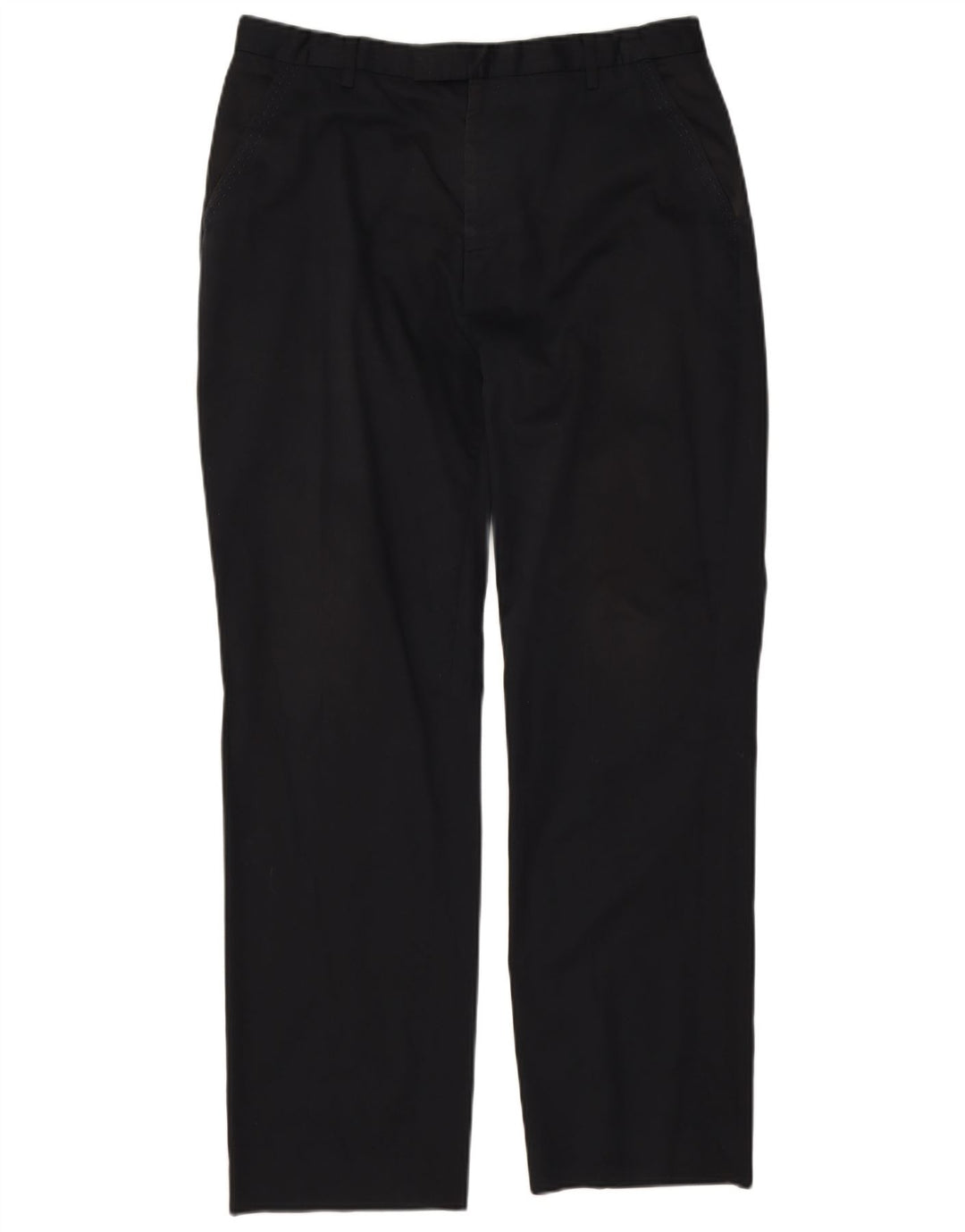 Ted Baker Mens Straight Suit Trousers W34 L30 Black Cotton