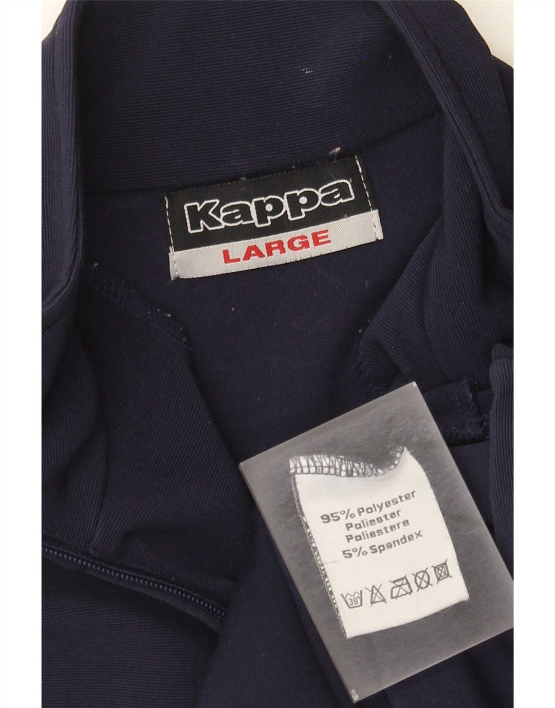Kappa Veste de survêtement pour femme UK 16 Large Bleu Marine Polyester