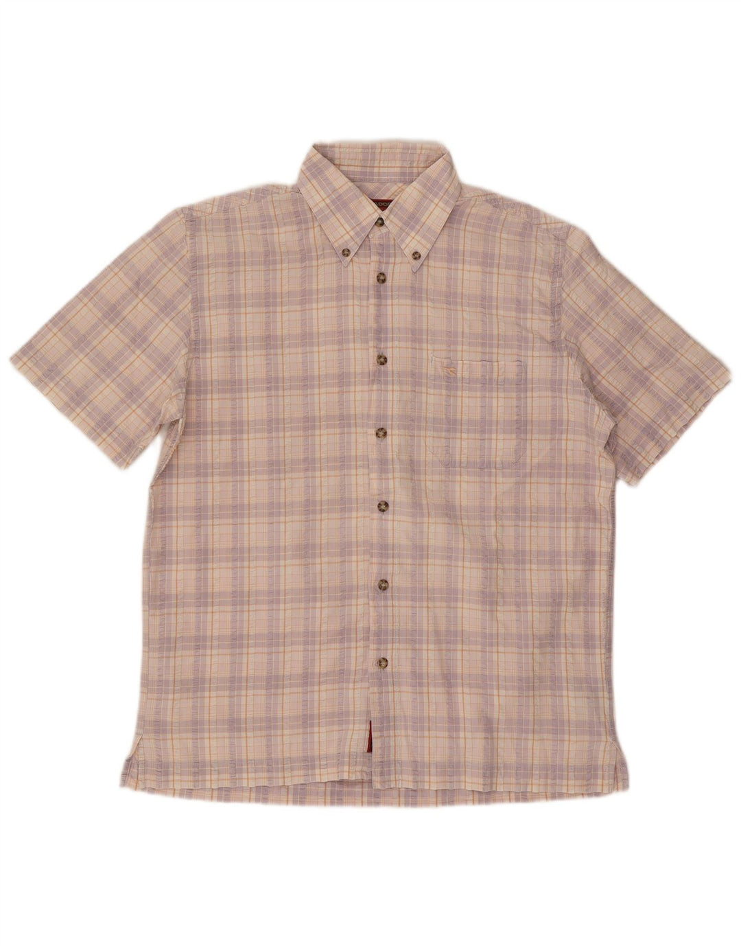 Diadora Mens Shirt Large Multicoloured Check Cotton