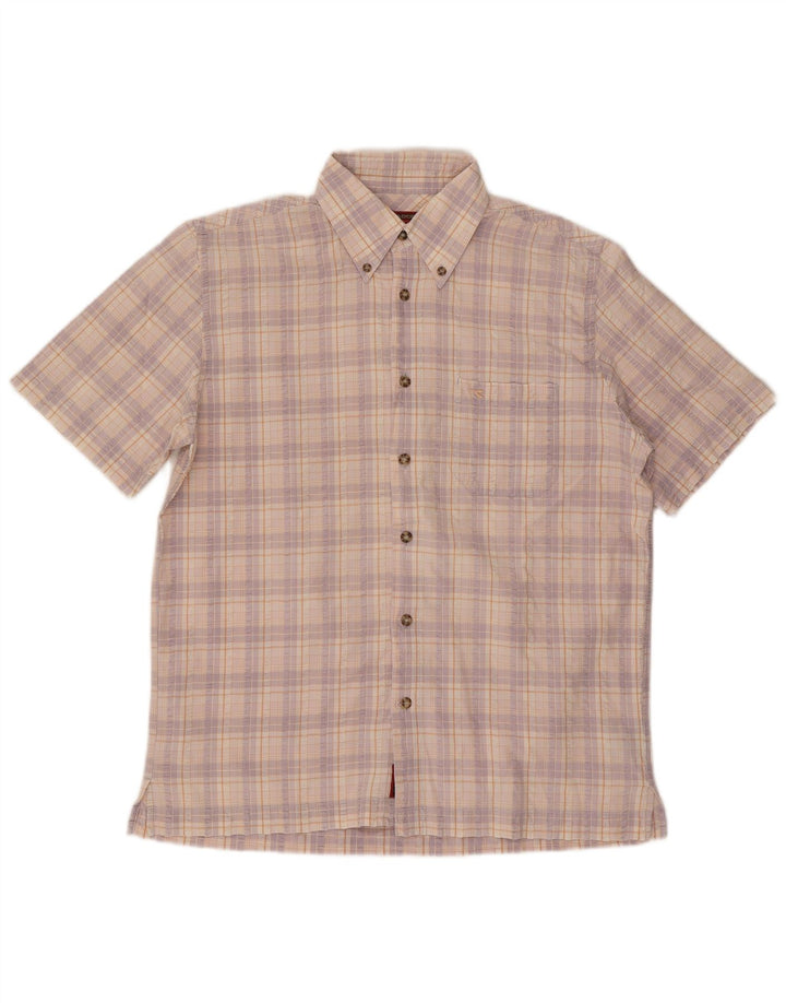 Diadora Mens Shirt Large Multicoloured Check Cotton