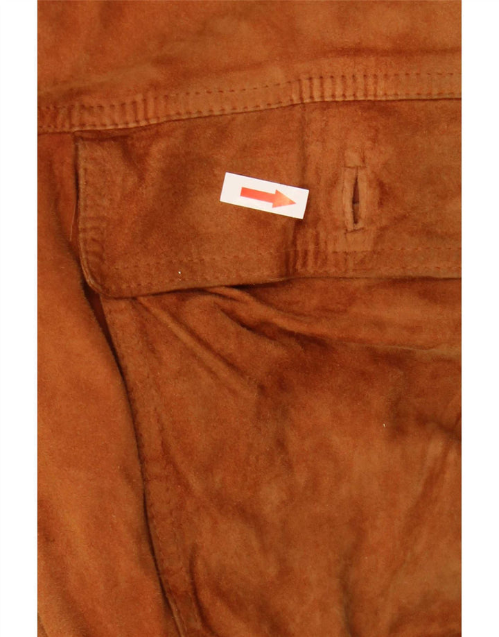 Pielini Mens Suede Bomber Jacket IT 56 3XL Beige