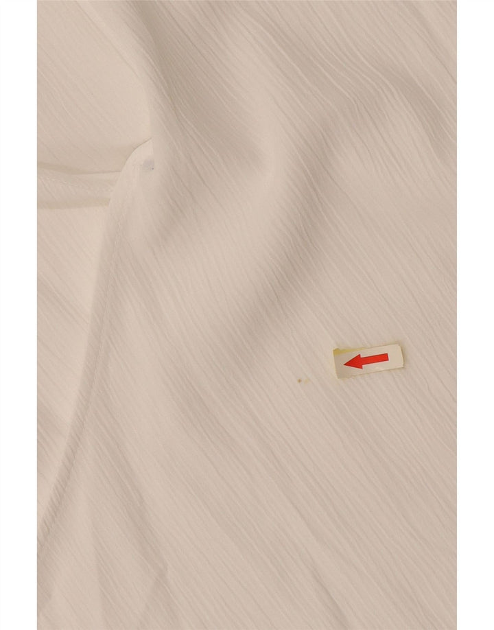 Zara Womens Sleeveless Blouse Top UK 10 Small White Viscose