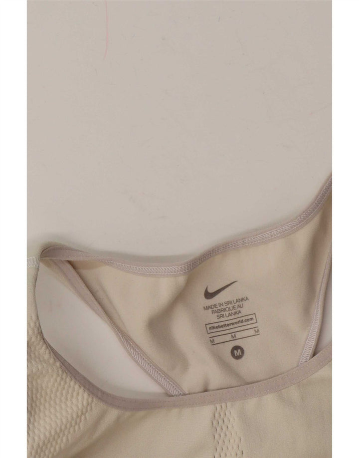 Nike Womens Vest Top UK 12 Medium Off White