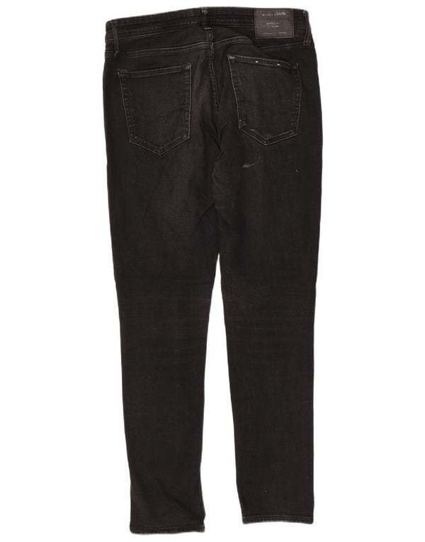 Jack & Jones Mens GLENN Slim Jeans W32 L32 Black Cotton