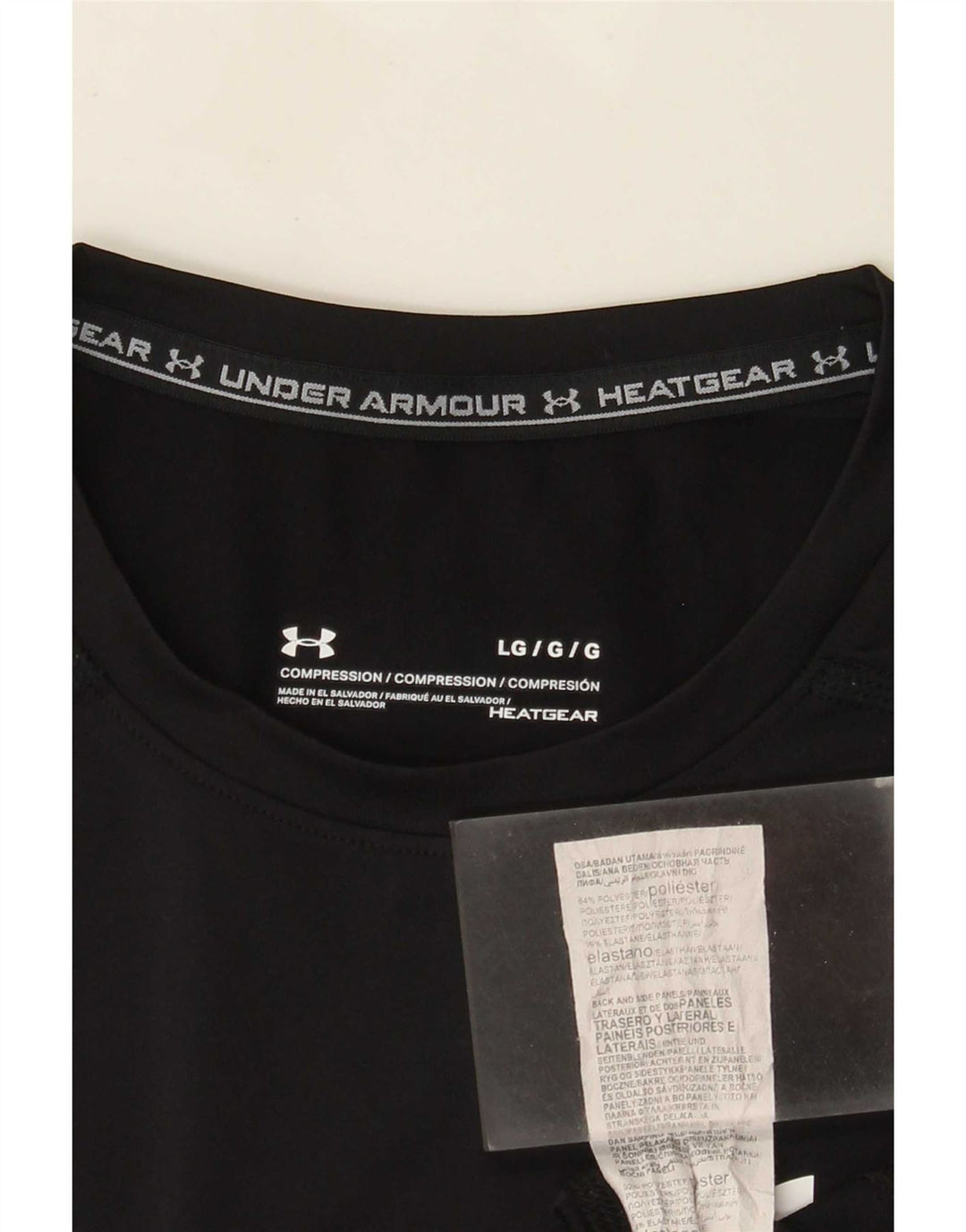 Under Armour Herren-Kompressions-T-Shirt-Oberteil, großes schwarzes Polyester