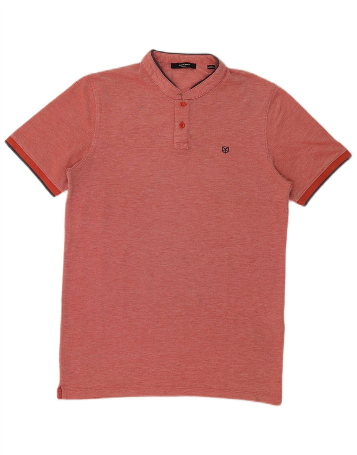 Jack & Jones Mens Polo Shirt Small Red Cotton