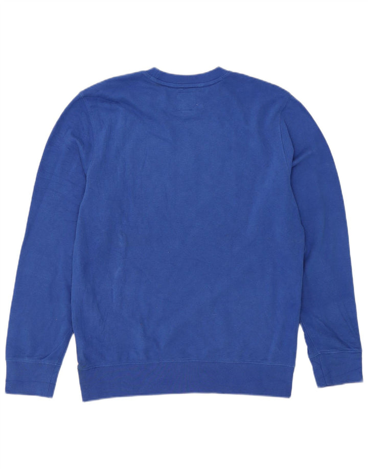 Gap Sweat-shirt graphique pour femme UK 14 Bleu moyen Coton