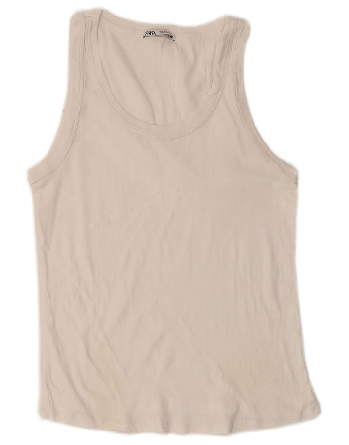 Zara Damevest Top UK 12 Medium White