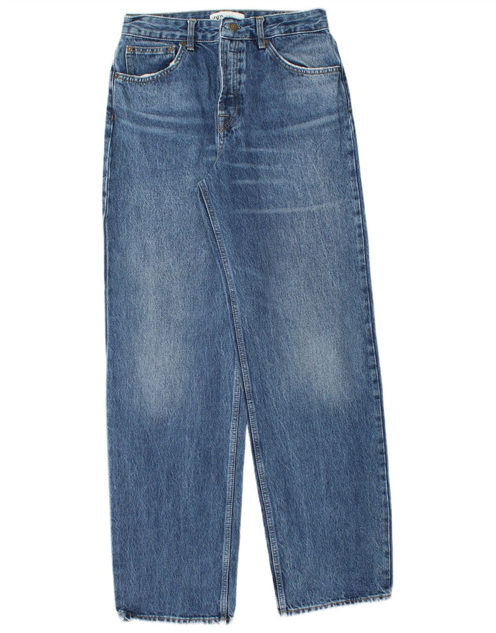 Zara Womens Straight Jeans EU 38 Small W28 L32 Blue