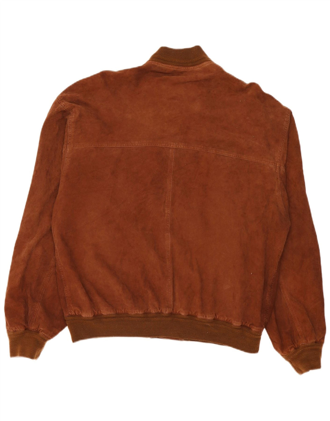 Barone Herre Ruskind Bomber Jacket IT 56 3XL Brunt Læder
