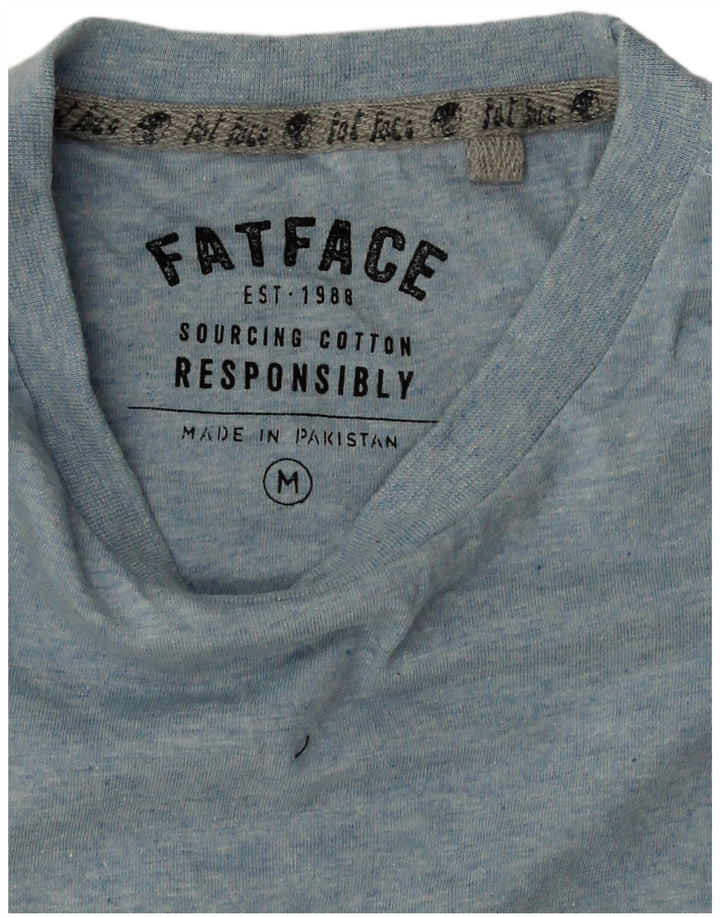 T-shirt da uomo Fat Face Top in cotone blu medio