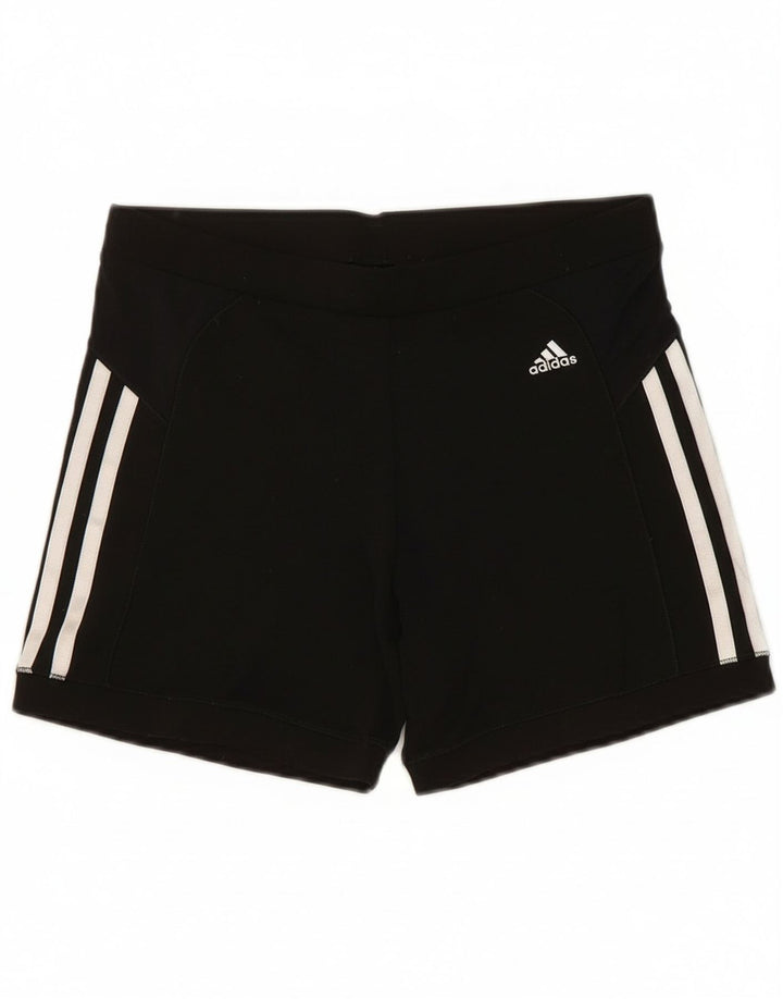 Adidas Womens Climacool Sports Shorts UK 14 Medium Black Polyester